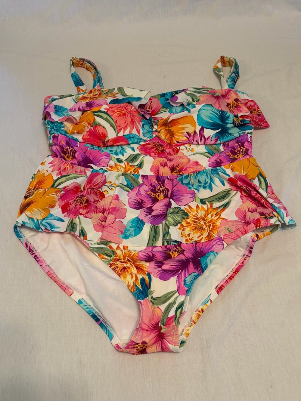 Women’s Floral One-Piece Swimsuit size 1x 14-16W